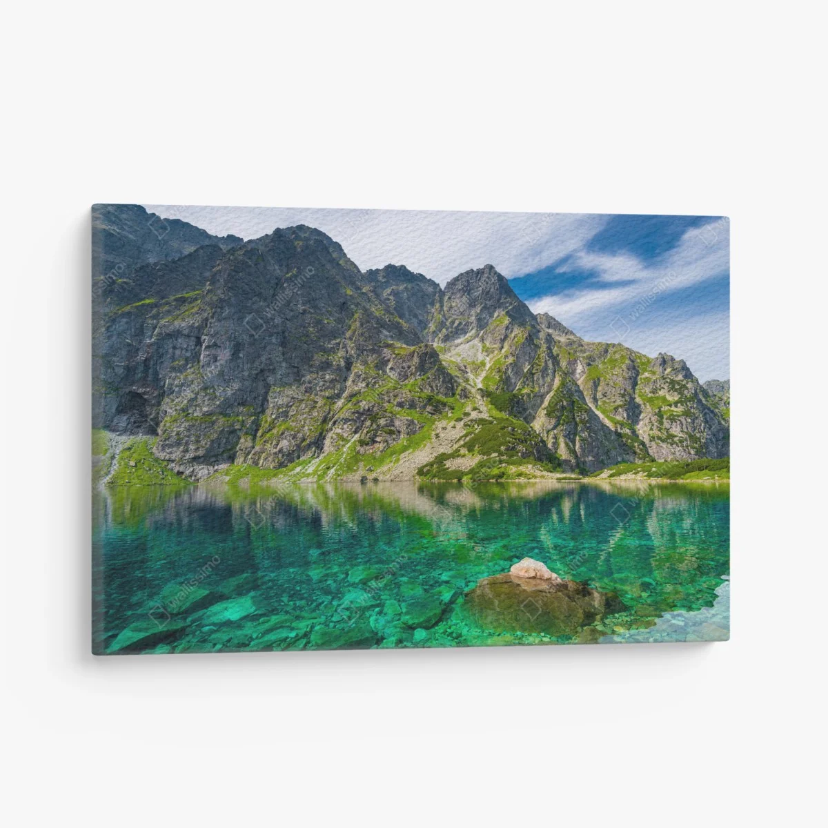 Leinwandbild Czarny Staw bergreflexion – Wallnifity®