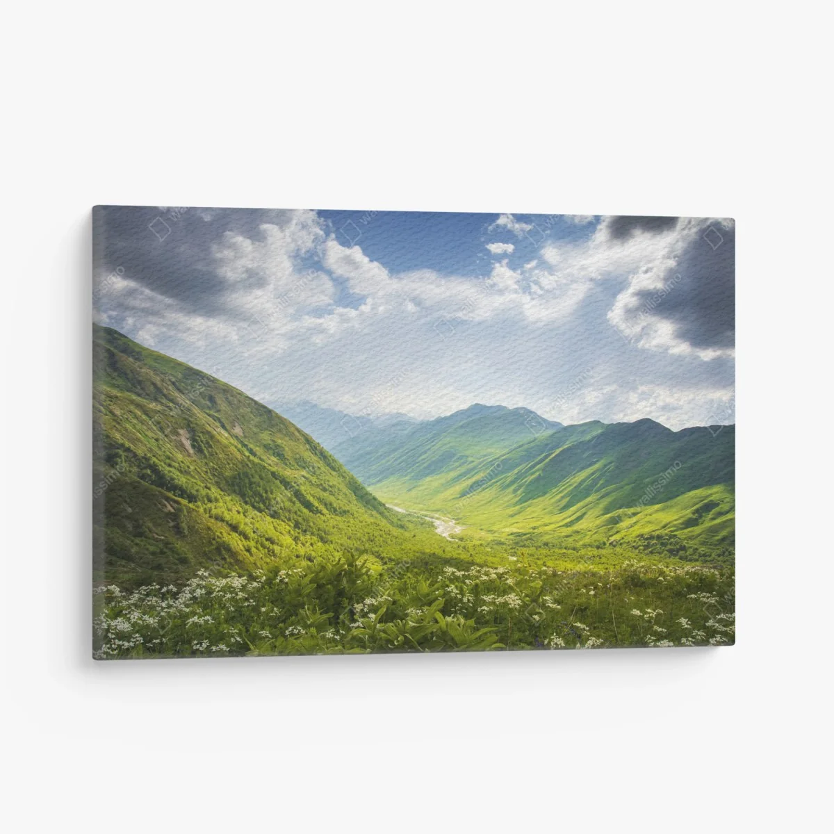 Leinwandbild üppiges grünes tal – Wallnifity® Leinwandbild üppiges grünes tal – Wallnifity®
