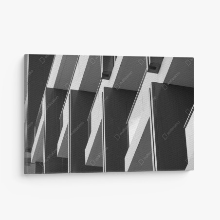 Leinwandbild geometrischer rhythmus der balkone – Wallnifity®