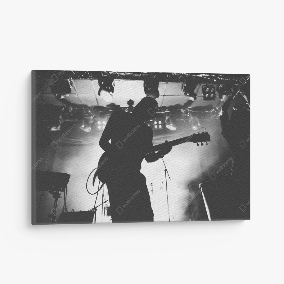 Leinwandbild gitaristensilhouette bei einem live-konzert – Wallnifity®