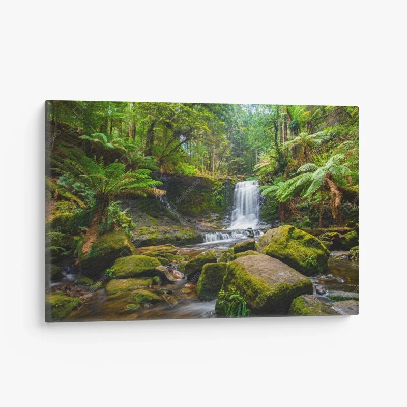 Leinwandbild lebhaftes geometrisches blumenmuster – Wallnifity®