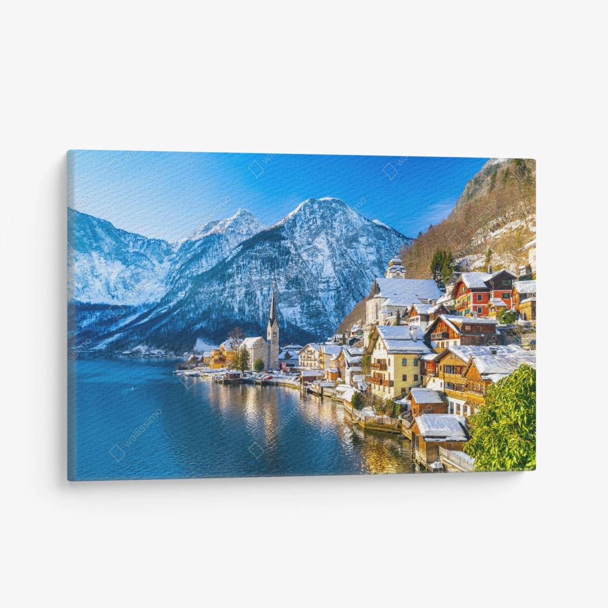 Leinwandbild winterruhe in Hallstatt — alpendorf am see – Wallnifity®