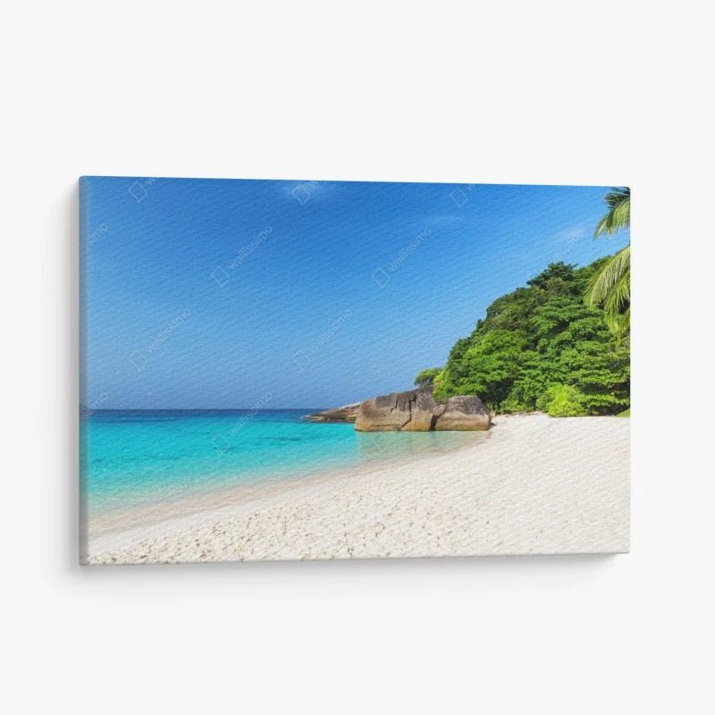 Leinwandbild nahtloses blaues wirbelmuster – Wallnifity®