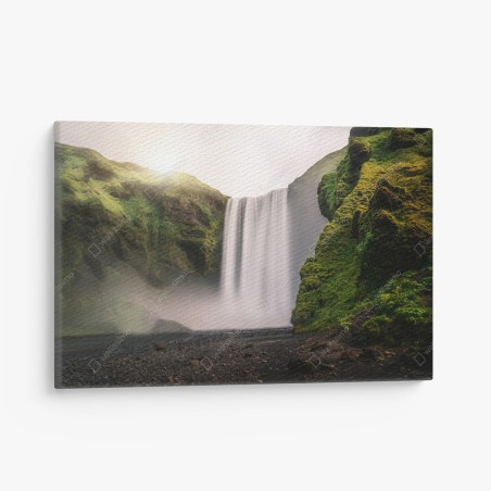 Leinwandbild majestätischer wasserfall Skogafoss – Wallnifity®