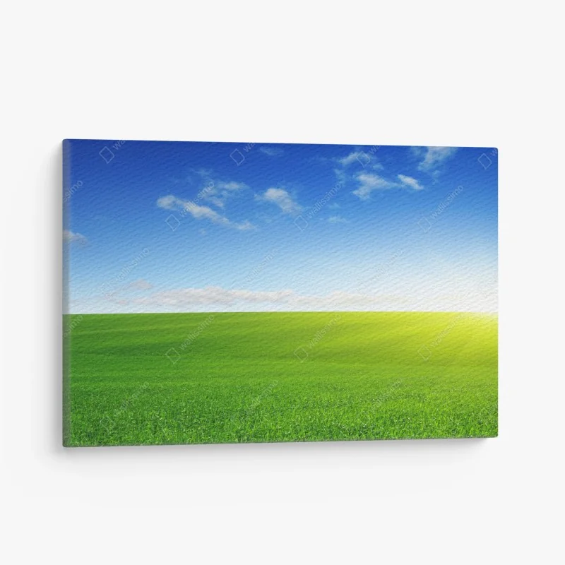 Leinwandbild dunkelblaue marmor-abstraktion mit goldenen adern – Wallnifity®