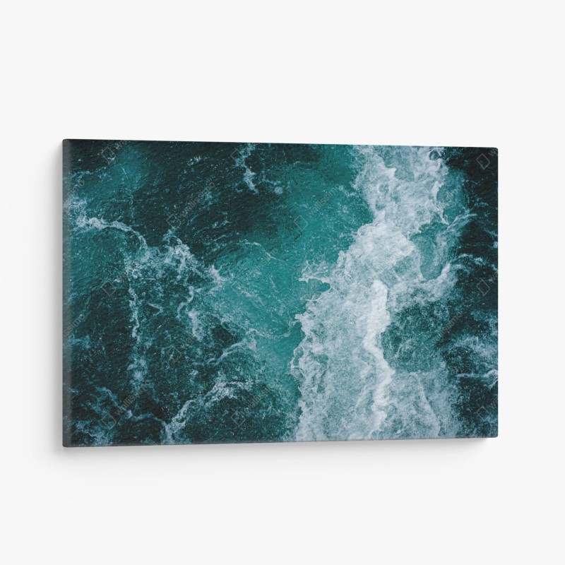Leinwandbild türkisblaue ozeanwellen
