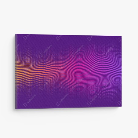 Leinwandbild leuchtendes verlauf-wellenmuster – Wallnifity®