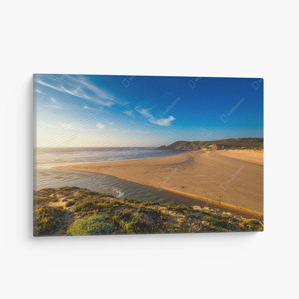 Leinwandbild Praia da Amoreira panoramablick – Wallnifity®