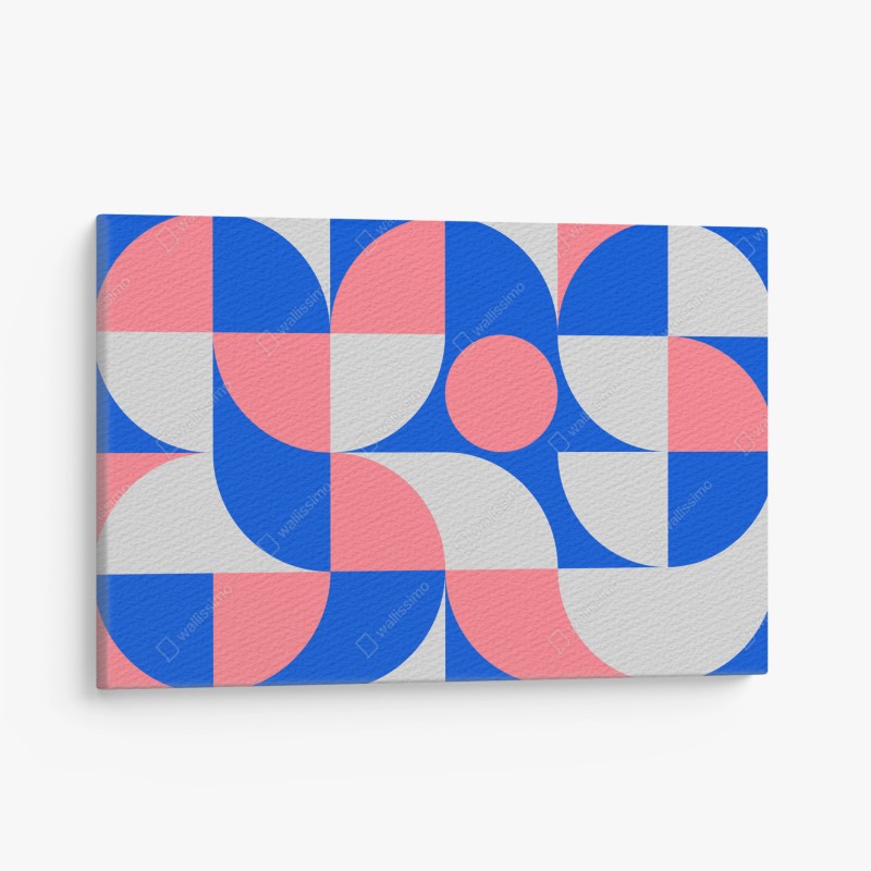 Leinwandbild skandinavische geometrische komposition