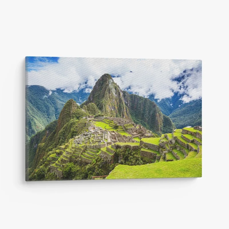 Leinwandbild Machu Picchu antike bergterrassen
