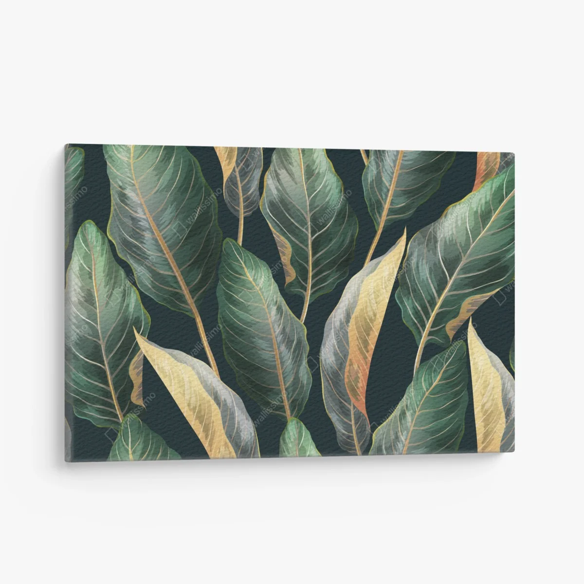 Leinwandbild vintage tropisches blättermuster – Wallnifity®