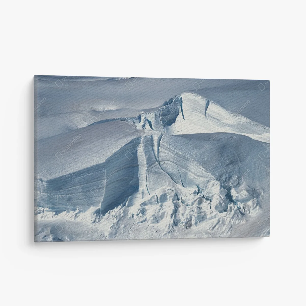 Leinwandbild gletscherlandschaft mit tiefen spalten – Wallnifity® Leinwandbild gletscherlandschaft mit tiefen spalten – Wallnifity®