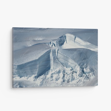 Leinwandbild gletscherlandschaft mit tiefen spalten – Wallnifity®