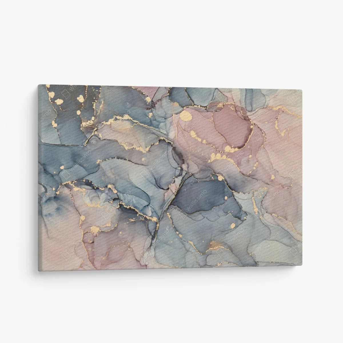 Leinwandbild zarte pastell-flüssigmarmor mit goldadern – Wallnifity® Leinwandbild zarte pastell-flüssigmarmor mit goldadern – Wallnifity®