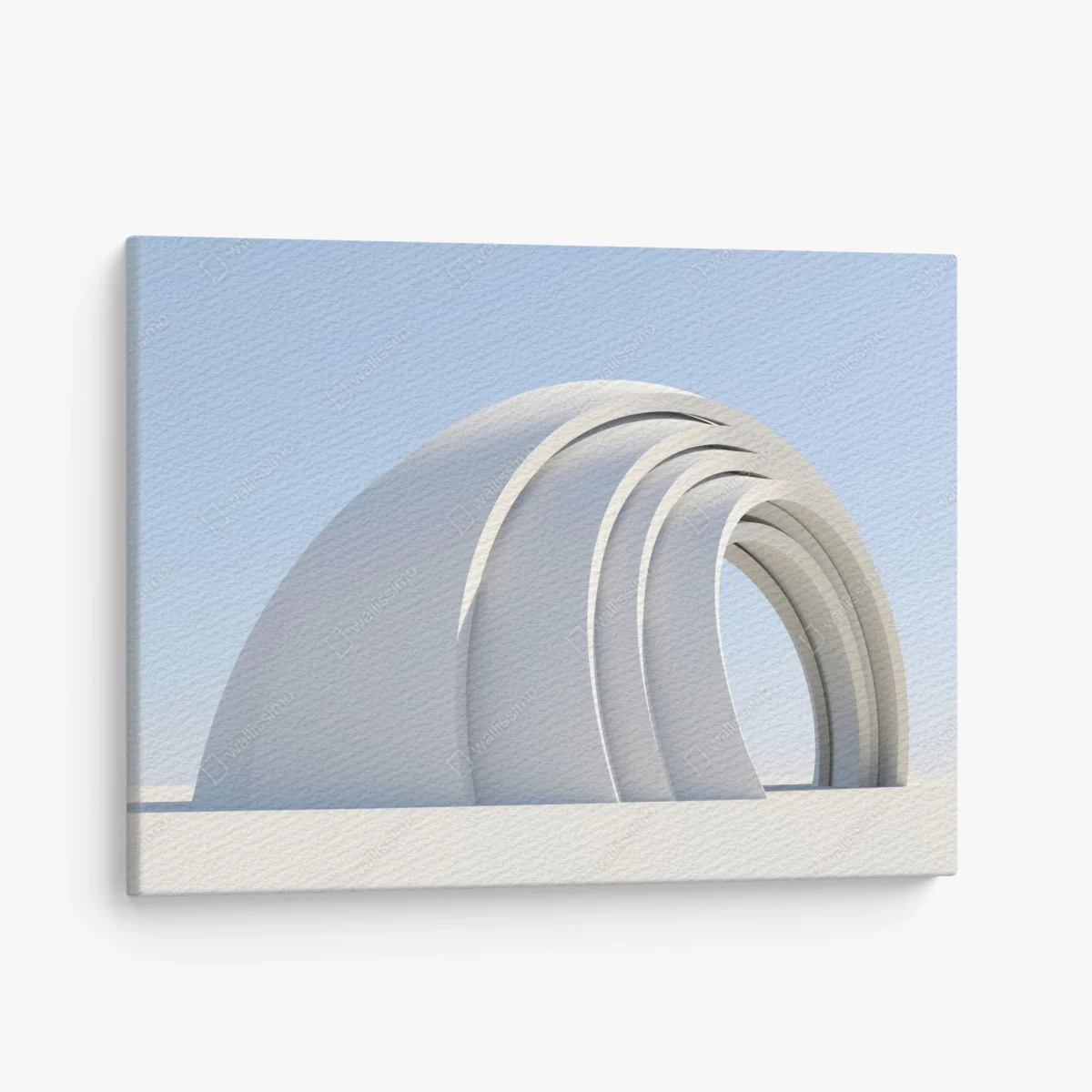 Leinwandbild minimalistische bogenskulptur – Wallnifity® Leinwandbild minimalistische bogenskulptur – Wallnifity®