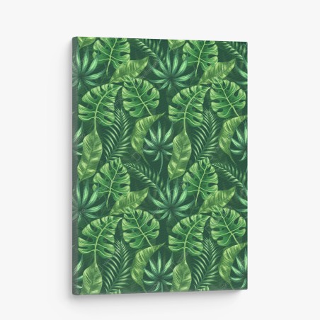 Leinwandbild tropisches monstera blattmuster – Wallnifity®