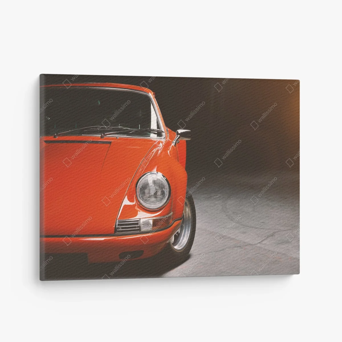 Leinwandbild roter oldtimer sportwagen nahaufnahme – Wallnifity® Leinwandbild roter oldtimer sportwagen nahaufnahme – Wallnifity®