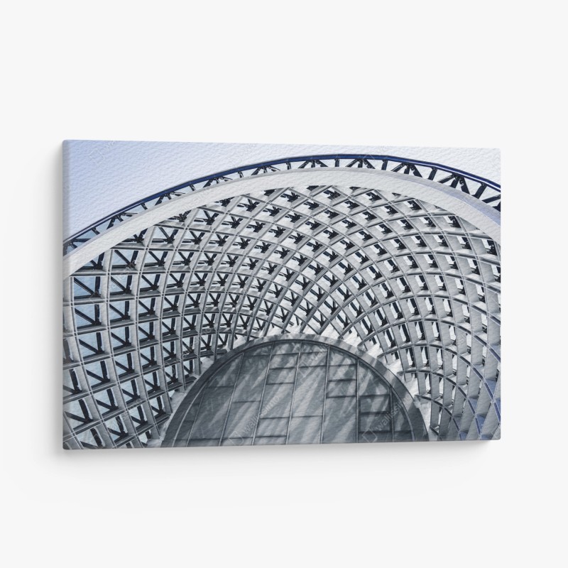 Leinwandbild geometrischer bogen moderner architektur