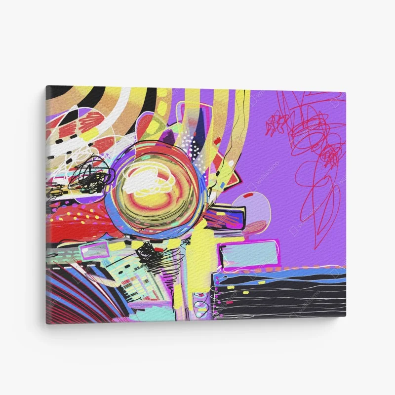 Leinwandbild gewundener feldweg durch grüne hügel – Wallnifity®