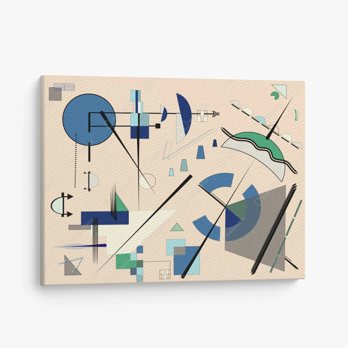 Leinwandbild geometrische pastellkomposition – Wallnifity® Leinwandbild geometrische pastellkomposition – Wallnifity®