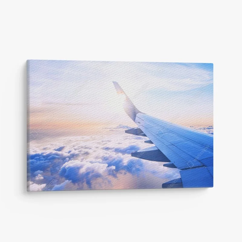 Leinwandbild rotes mohnfeld bei Corbridge – Wallnifity®