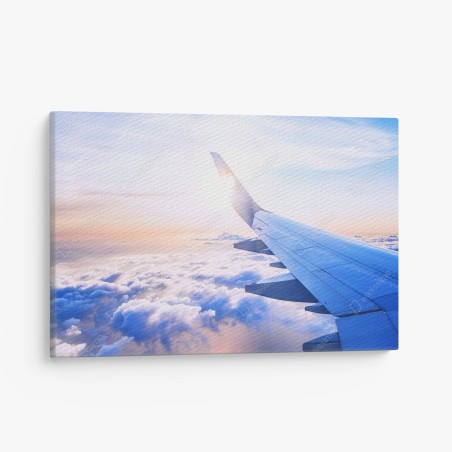 Leinwandbild über den wolken luftaufnahme – Wallnifity®