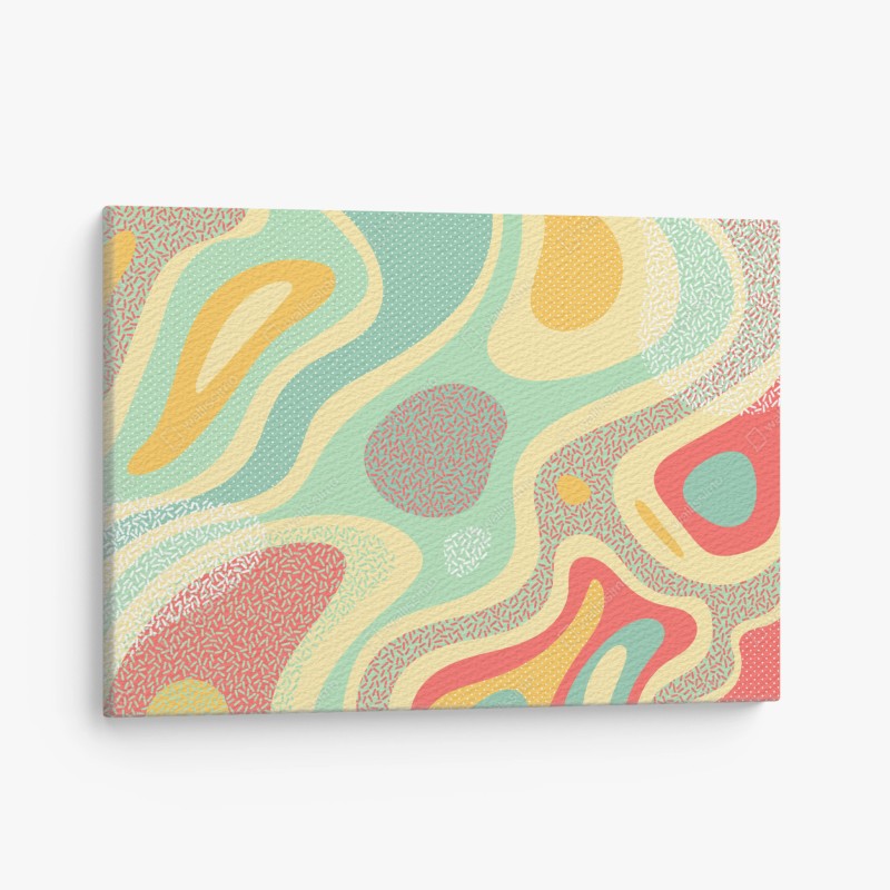 Leinwandbild pastelliges organisches abstraktes muster