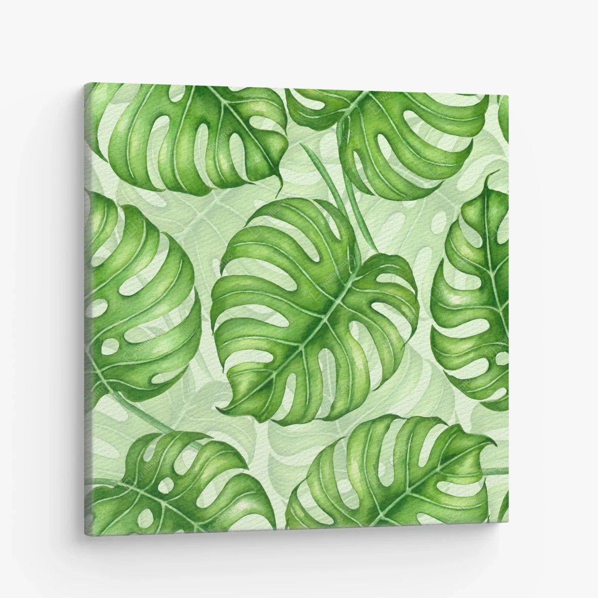 Leinwandbild aquarell monstera blättermuster – Wallnifity®