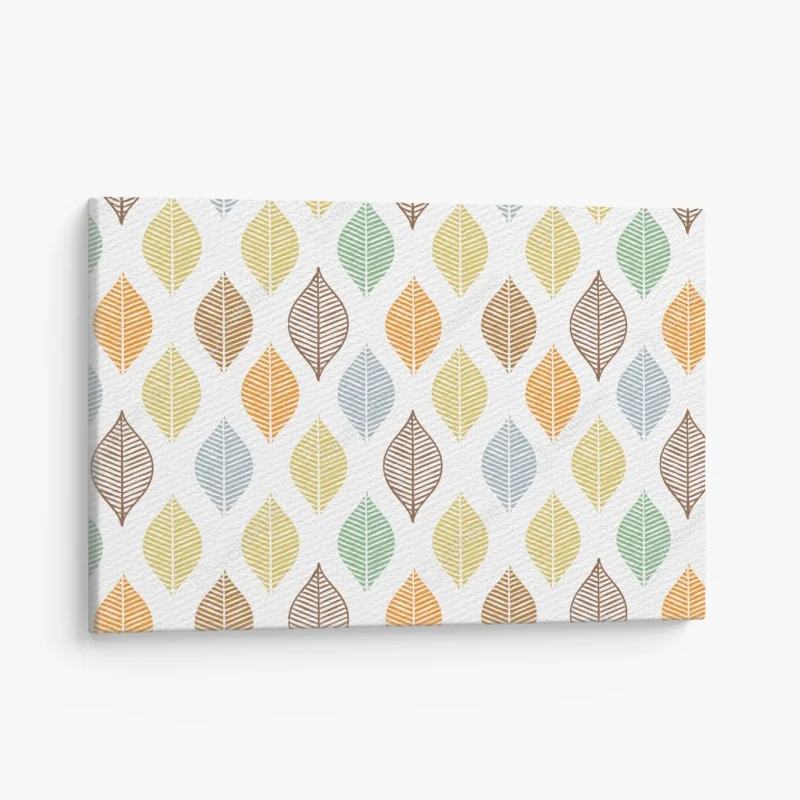 Leinwandbild pastelliges blättermuster für die wand