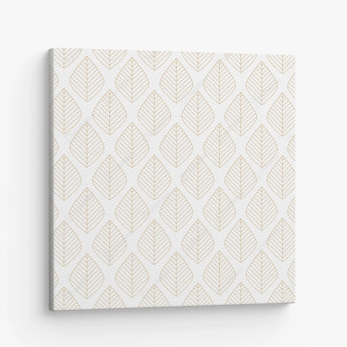 Leinwandbild elegantes goldenes geometrisches blattmuster – Wallnifity®
