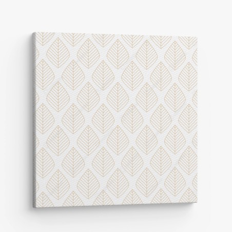 Leinwandbild elegantes goldenes geometrisches blattmuster – Wallnifity®