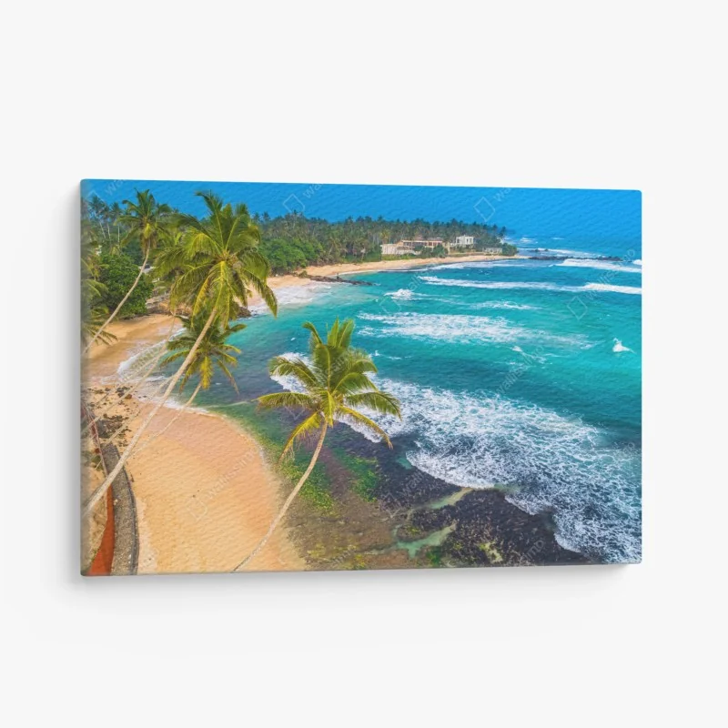 Leinwandbild feine botanische linienzeichnung mit blumen – Wallnifity®