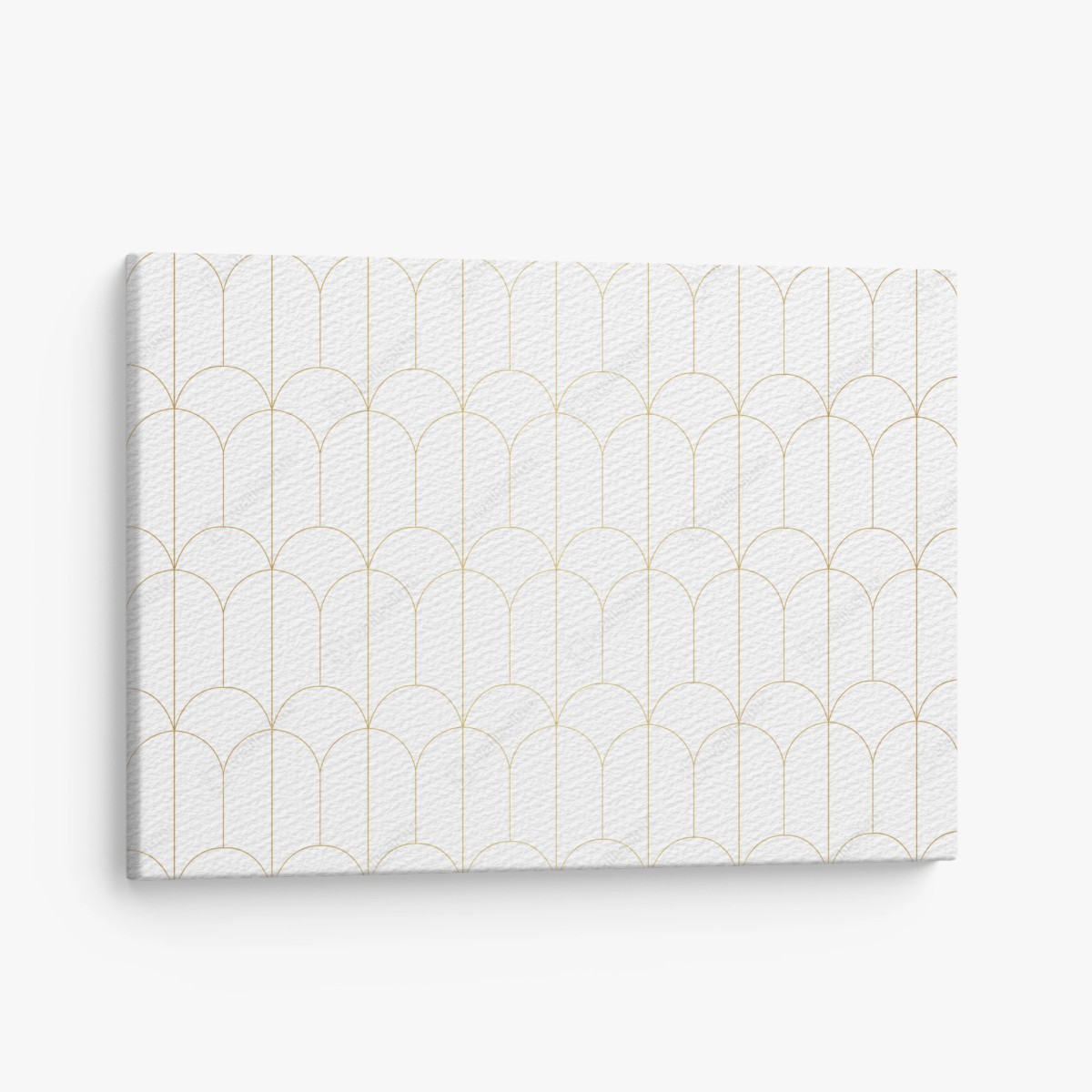 Leinwandbild goldenes art deco bogenmuster – Wallnifity®
