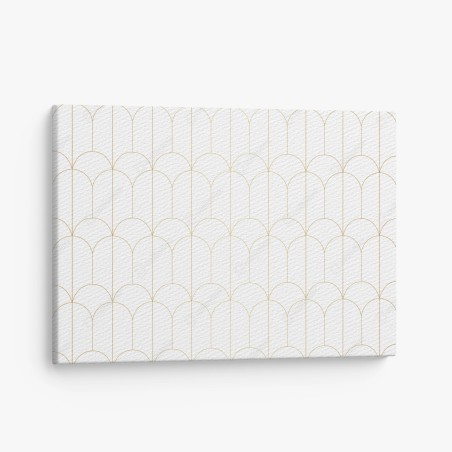 Leinwandbild goldenes art deco bogenmuster – Wallnifity®