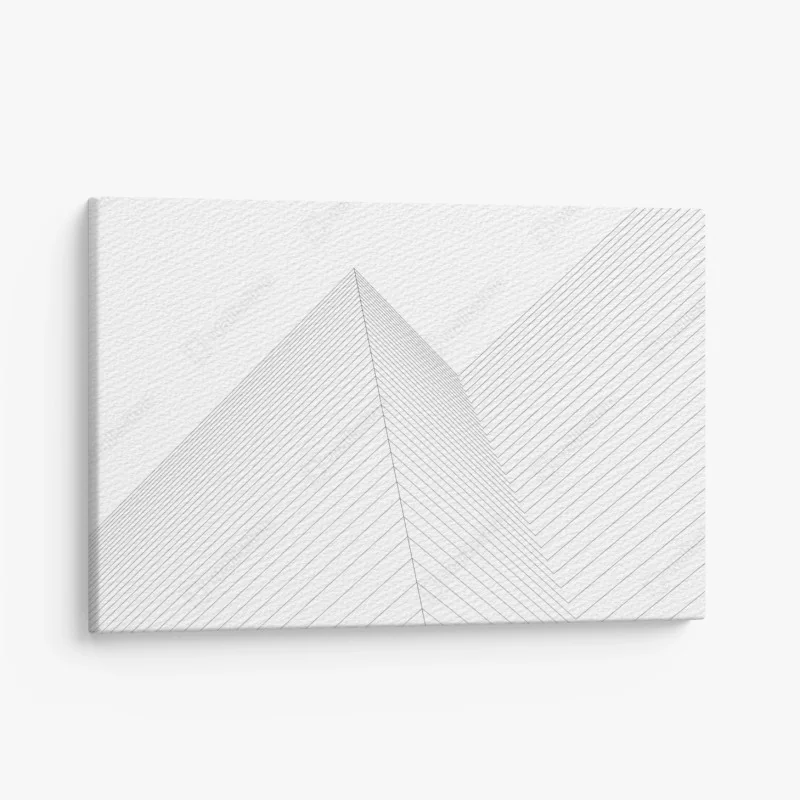 Leinwandbild geometrische architekturlinien