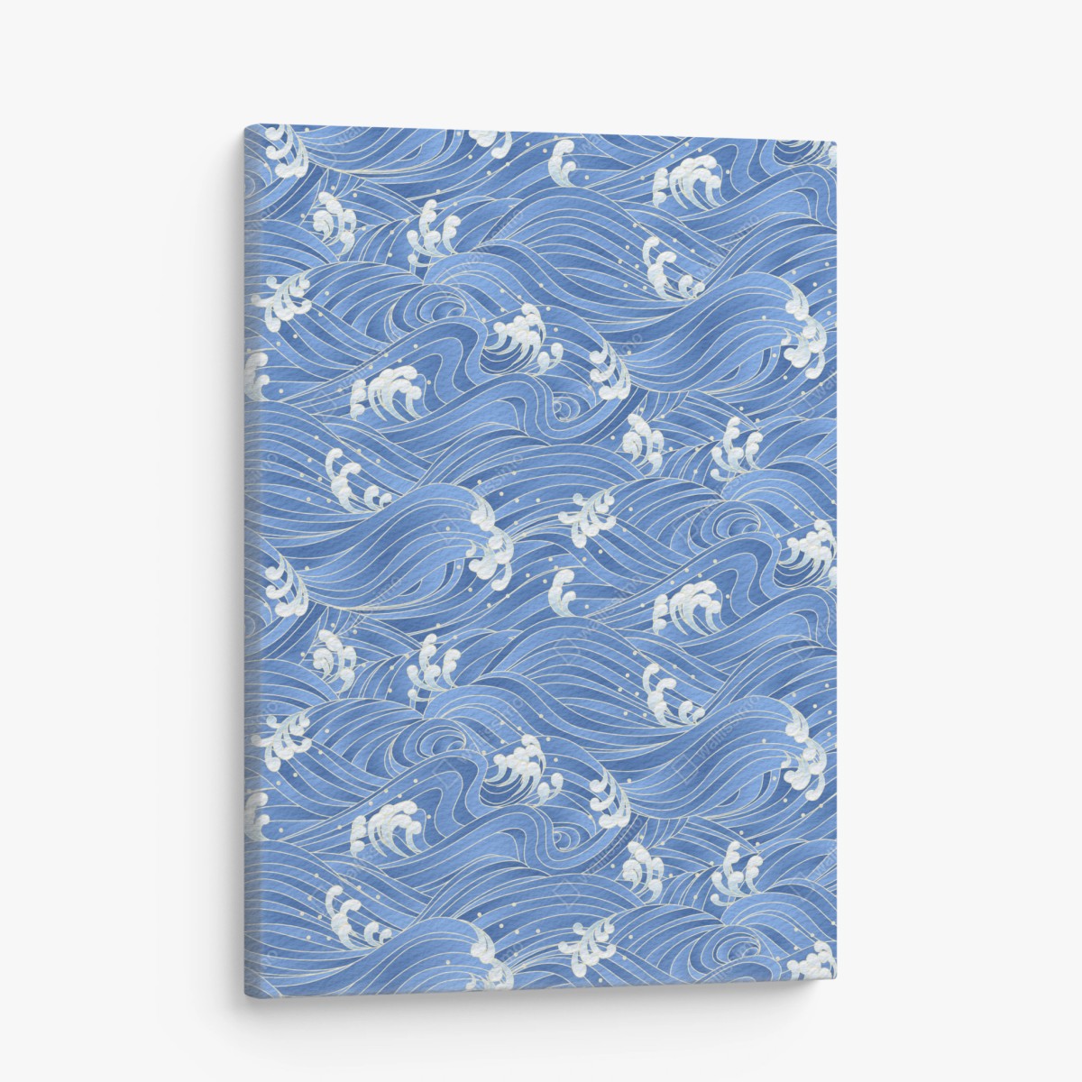 Leinwandbild stilisiertes Japanisches wellenmuster – Wallnifity® Leinwandbild stilisiertes Japanisches wellenmuster – Wallnifity®