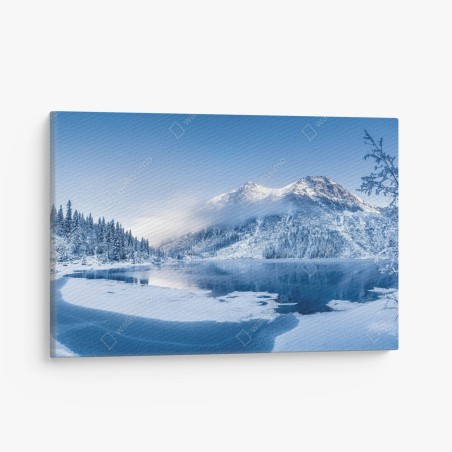 Leinwandbild ruhiges winterpanorama der Alpen – Wallnifity®