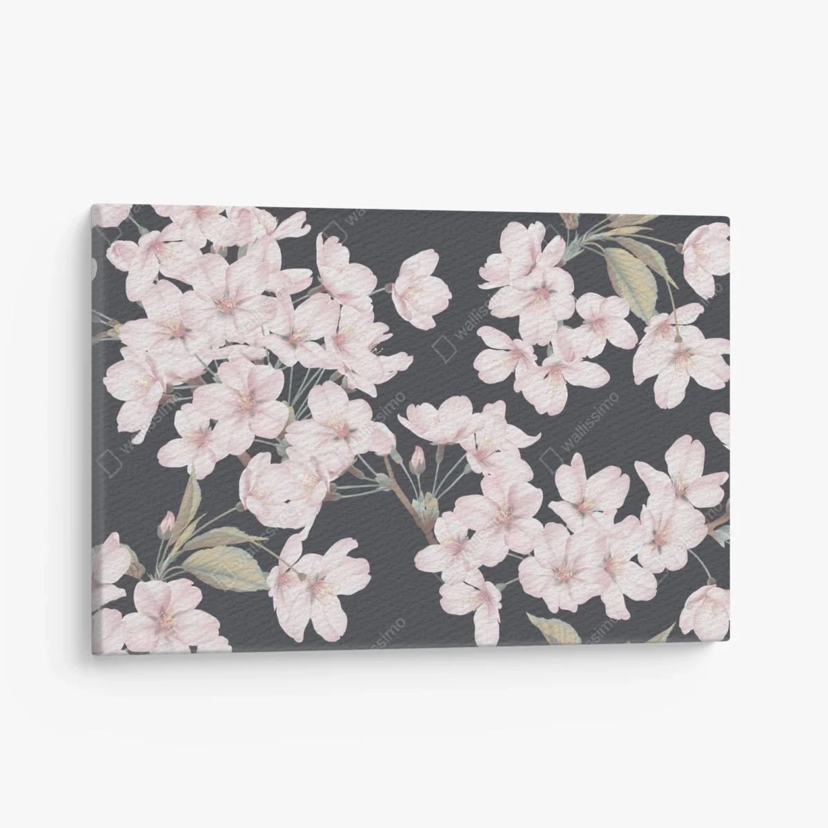 Leinwandbild zartes kirschblütenmuster – Wallnifity®