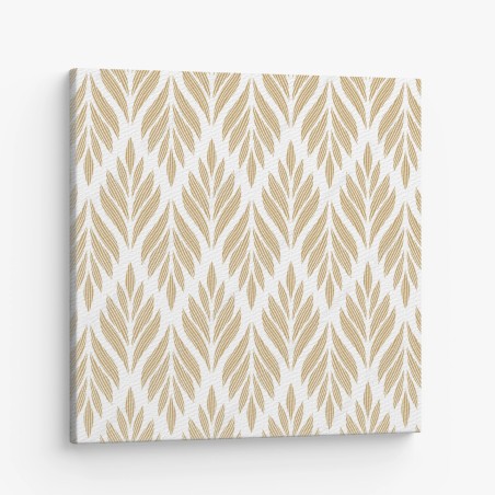 Leinwandbild goldenes blattmuster nahtloses design – Wallnifity®