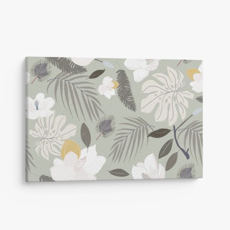 Leinwandbild zartes pastell botanikmuster – Wallnifity®