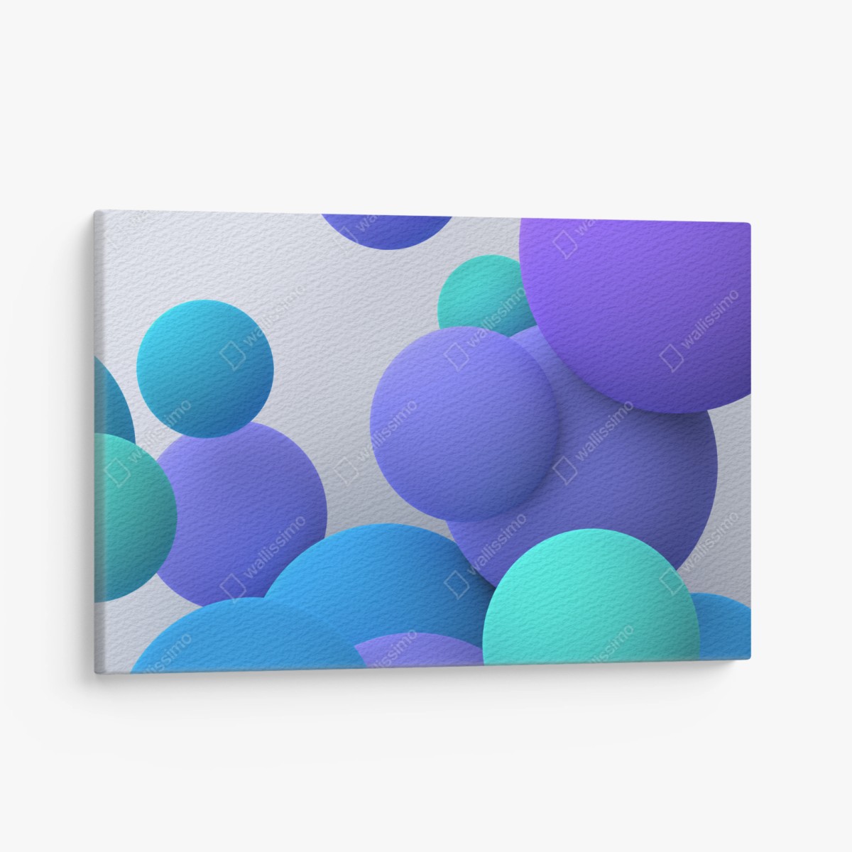 Leinwandbild bunte schwebende kugeln 3d abstrakt – Wallnifity®