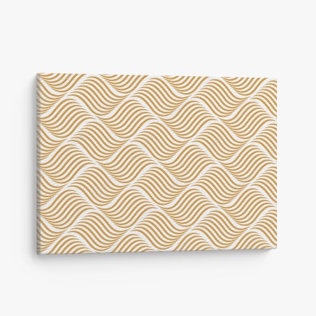 Leinwandbild goldenes wellenmuster wanddeko – Wallnifity®