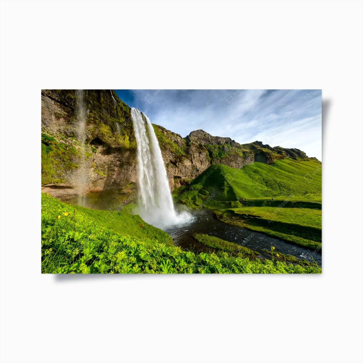 Poster Seljalandsfoss wasserfall in Island – Wallnifity®