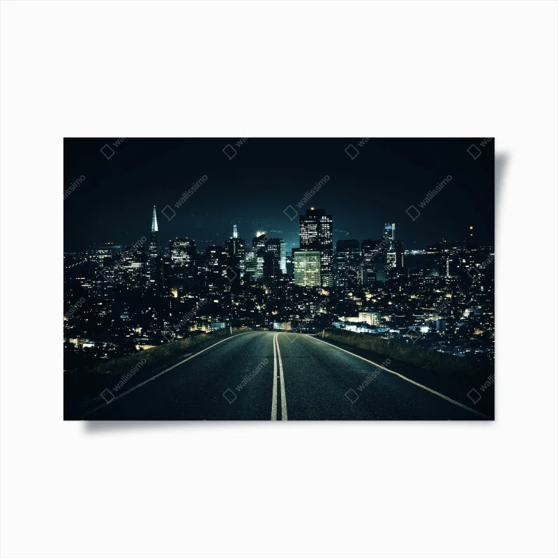 Poster tiefrote blüten mit wassertropfen – Wallnifity®