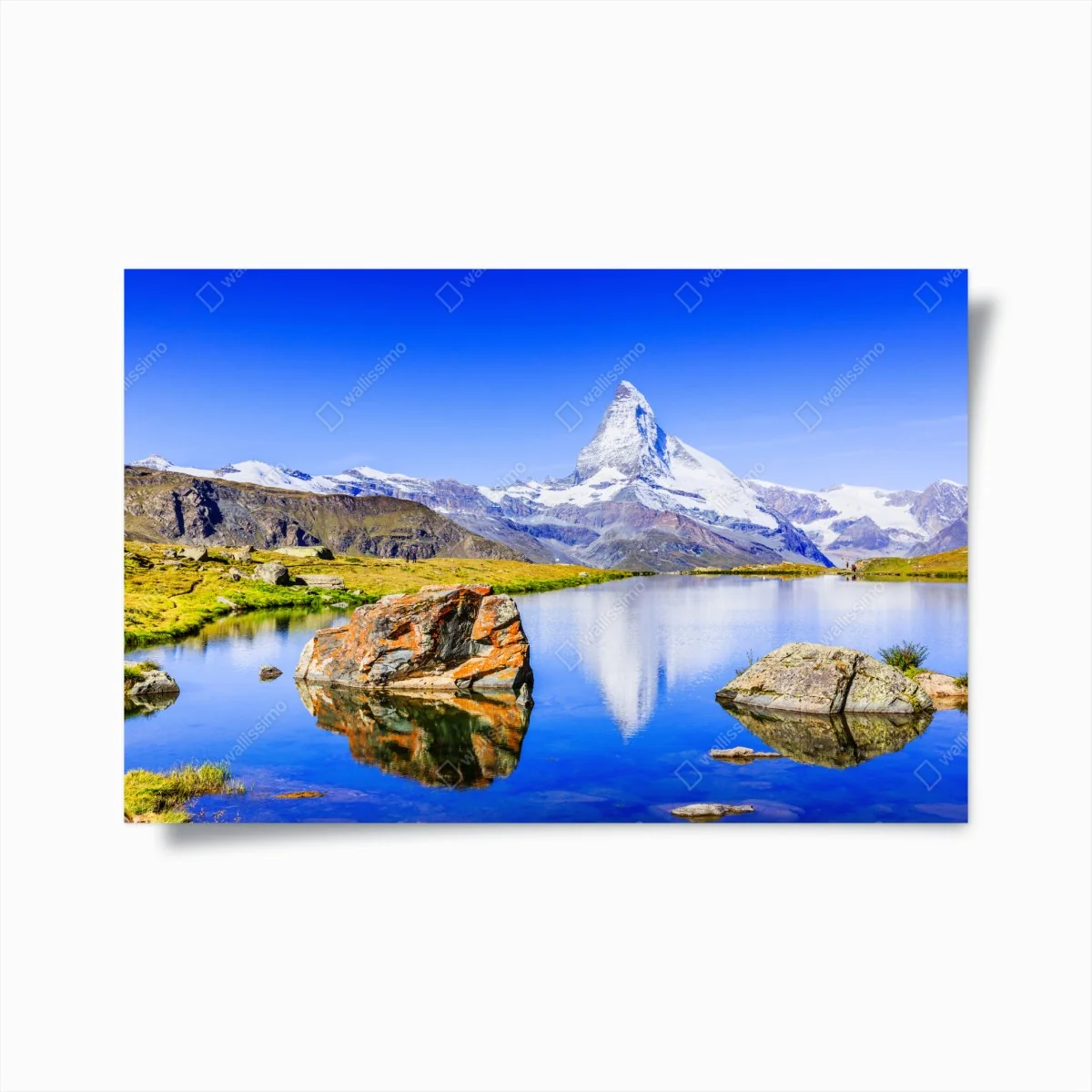 Poster Matterhorn spiegelung am Stellisee, Zermatt – Wallnifity® Poster Matterhorn spiegelung am Stellisee, Zermatt – Wallnifity®