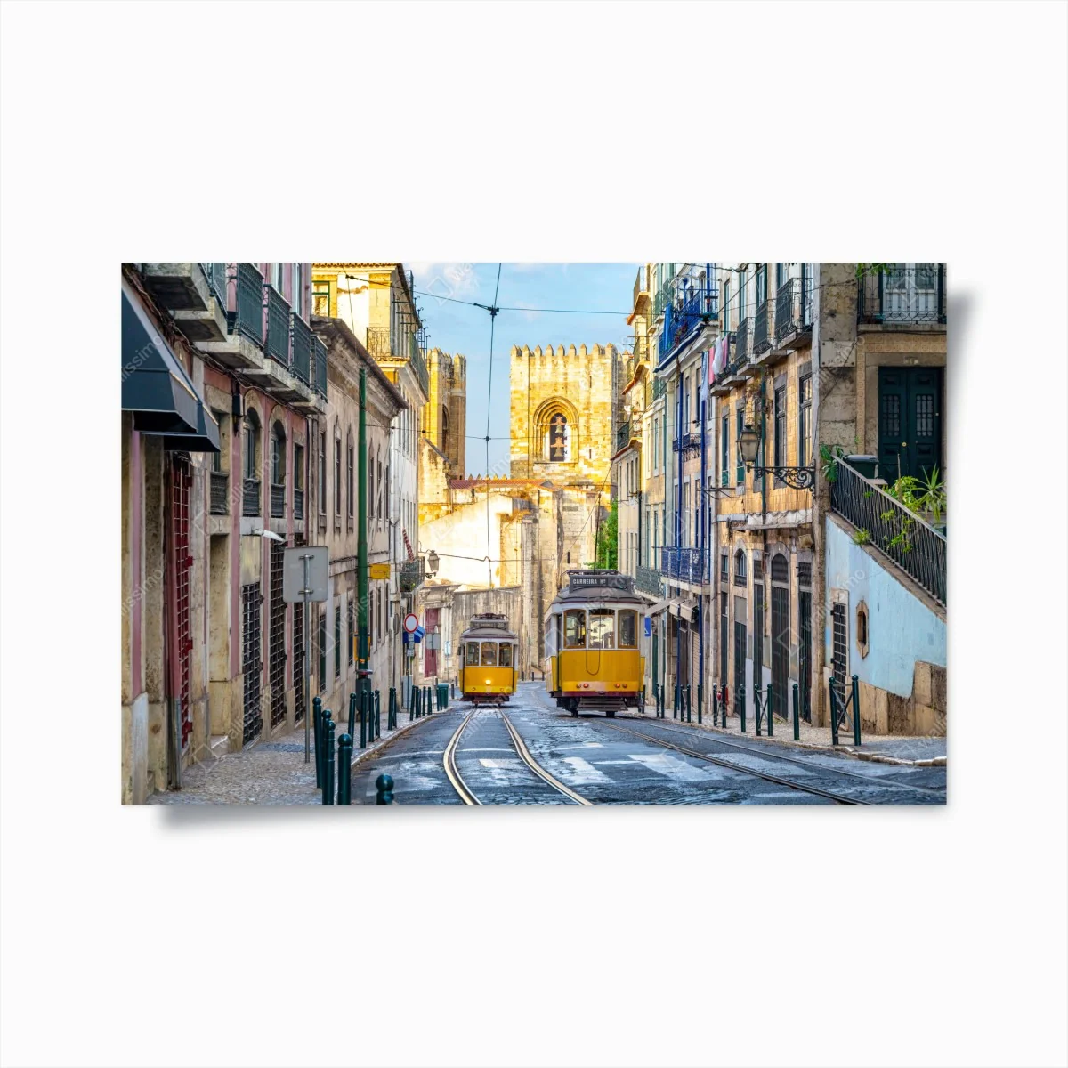 Poster sonnige straßenbahnen in Lissabon – Wallnifity® Poster sonnige straßenbahnen in Lissabon – Wallnifity®