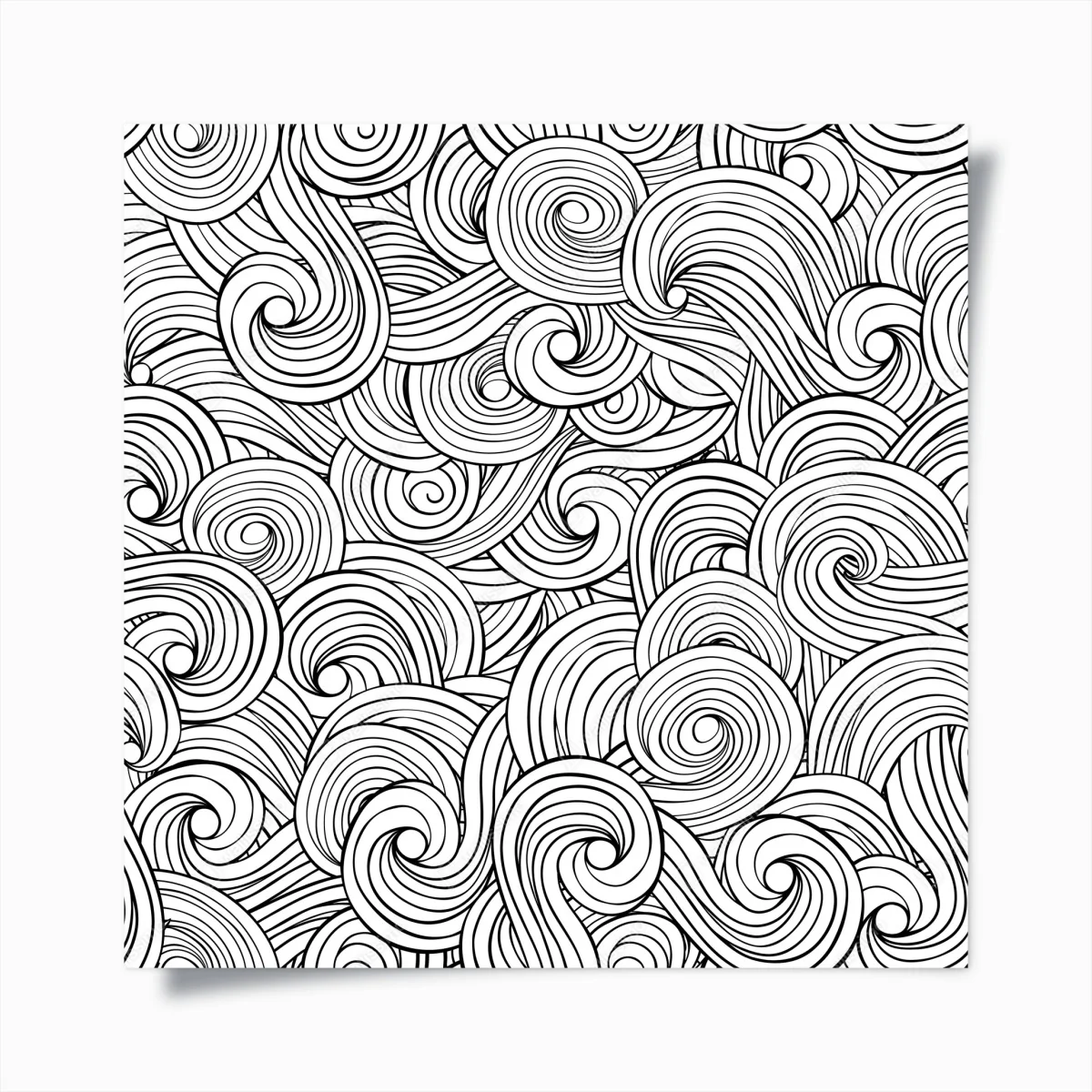 Poster schwarzweißes spiralmuster – Wallnifity® Poster schwarzweißes spiralmuster – Wallnifity®