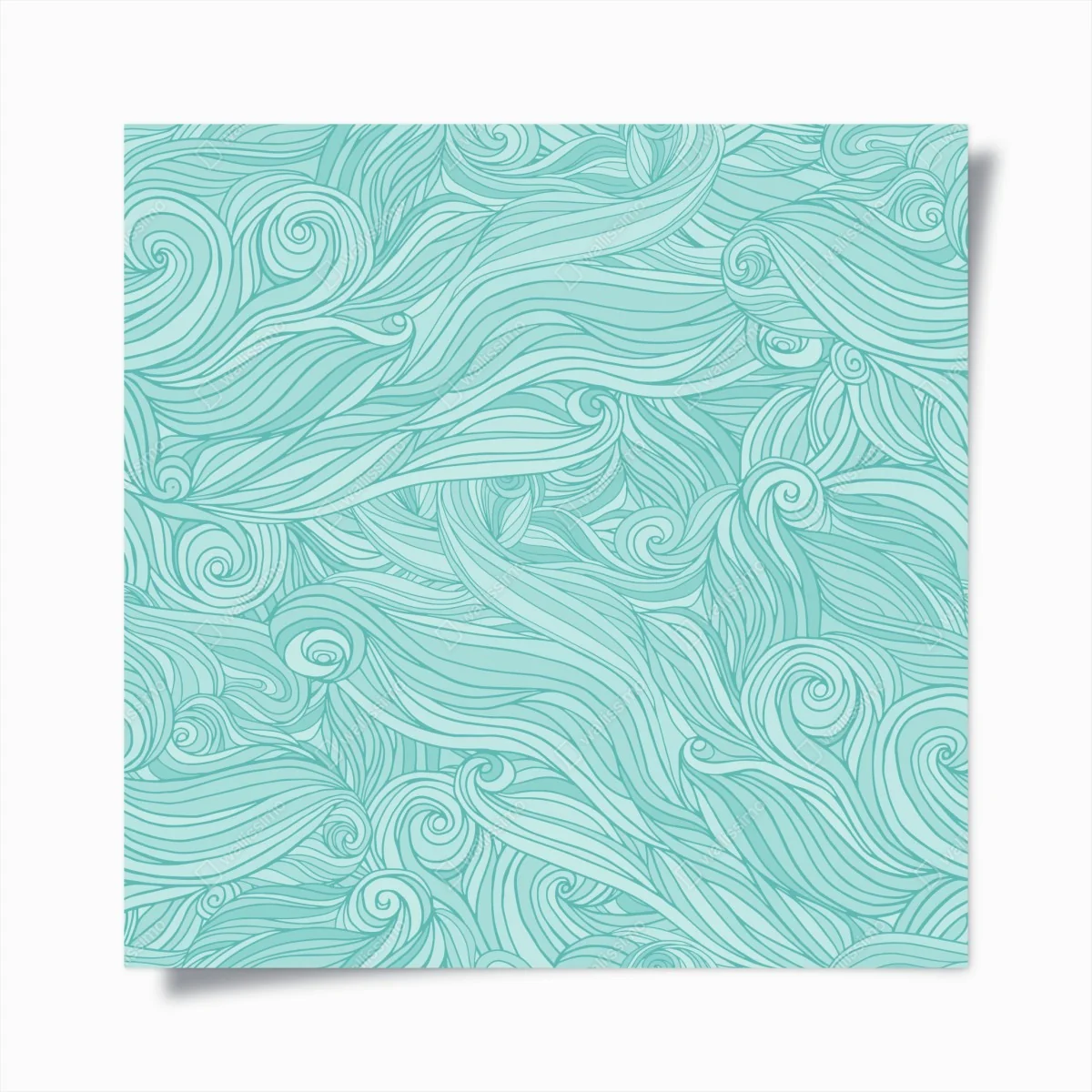 Poster türkis wellenmuster für das interieur – Wallnifity® Poster türkis wellenmuster für das interieur – Wallnifity®