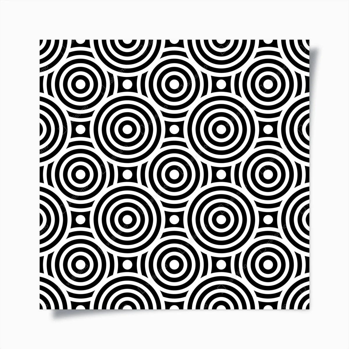 Poster schwarz-weiß muster aus konzentrischen kreisen – Wallnifity® Poster schwarz-weiß muster aus konzentrischen kreisen – Wallnifity®