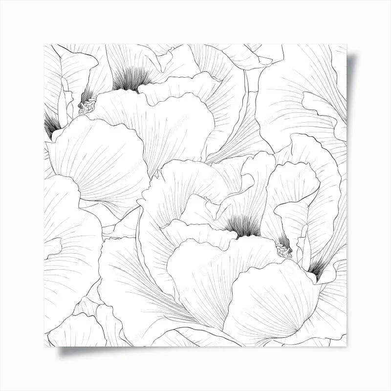 Poster elegantes anthurium vor rotem hintergrund – Wallnifity®